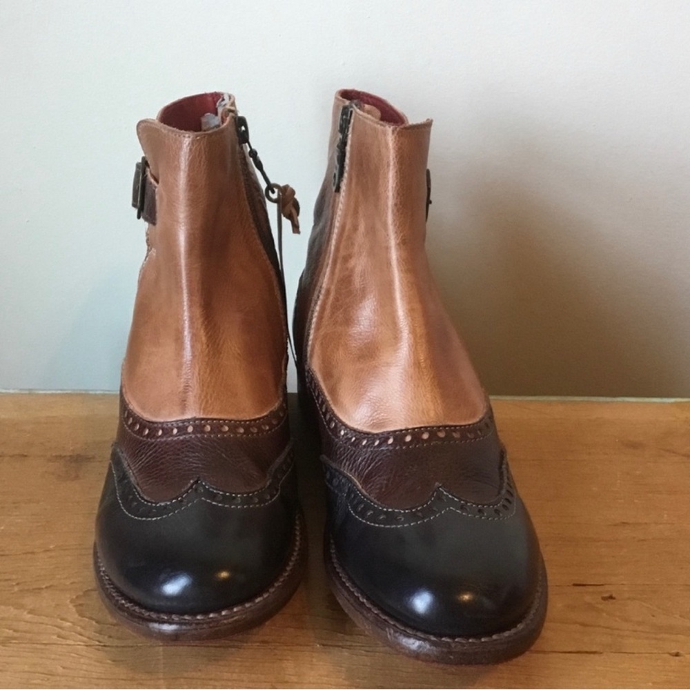 BedStu Odessa Leather Ankle Bootie Size 7 - Picture 4 of 8